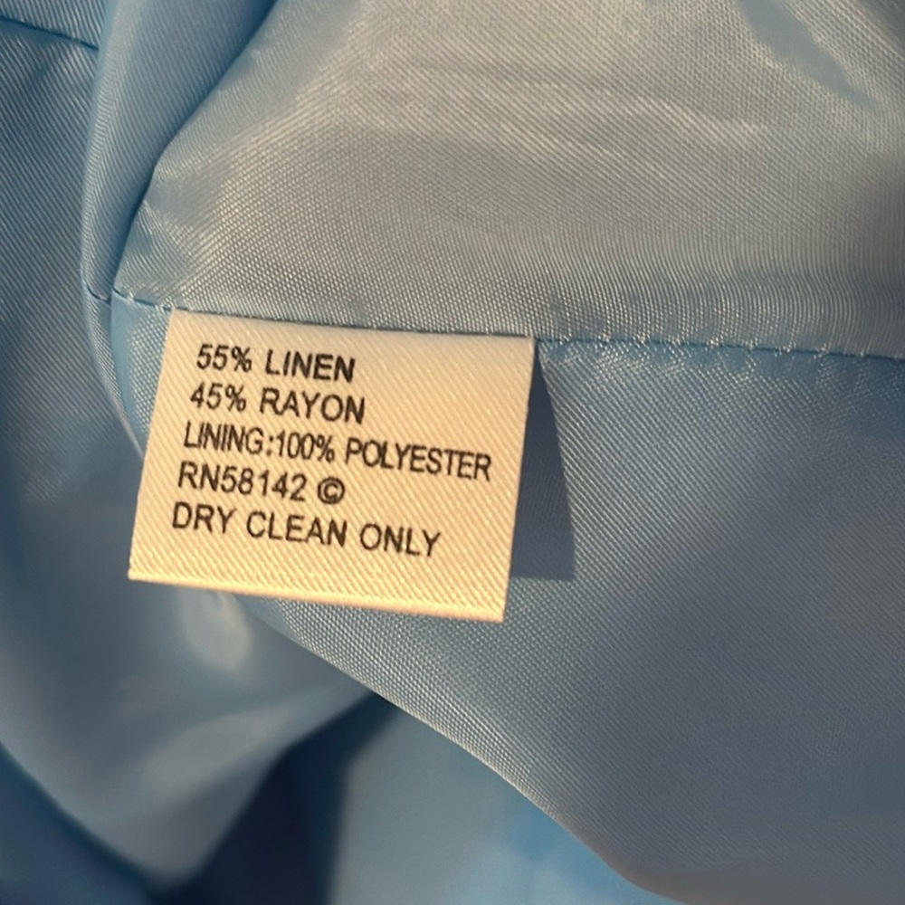 LONDON TIMES Linen Blend Fully Lined Hidden Zipper Sleeveless Dress NWT - Picture 11 of 13